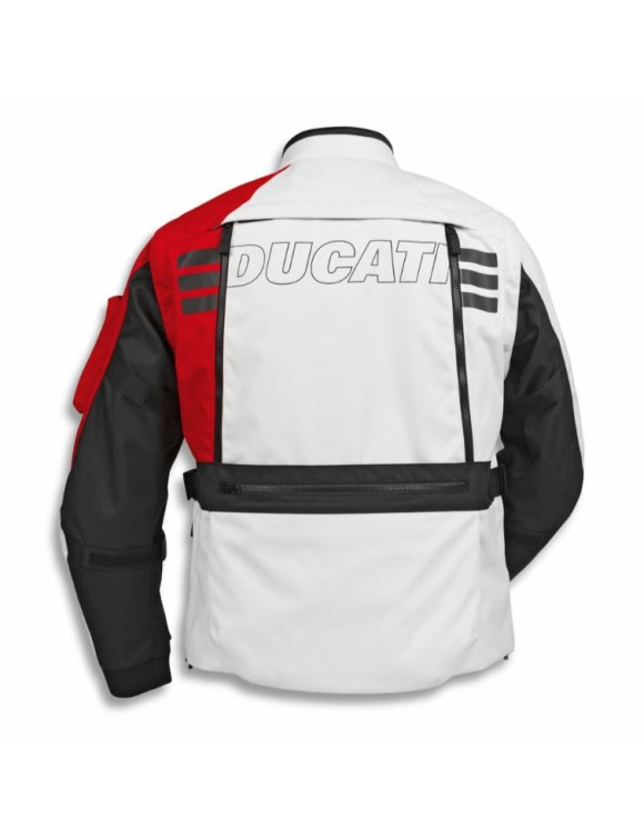 Original Ducati Explorer Herren-Motorradjacke in Weiß/Rot98108819 - 2