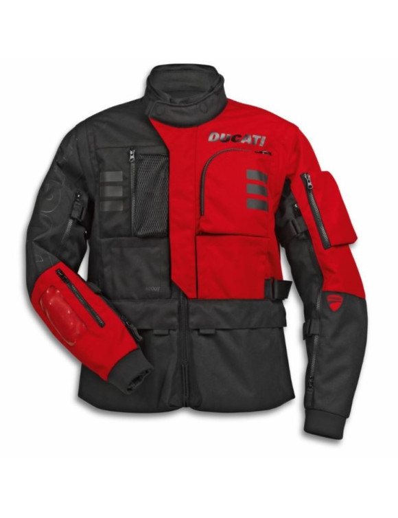Giacca Moto da Uomo Originale Ducati Explorer Black/Red 98108818 - 1 Giacca Moto da Uomo Originale Ducati Explorer Black/Red 98108818 - 1