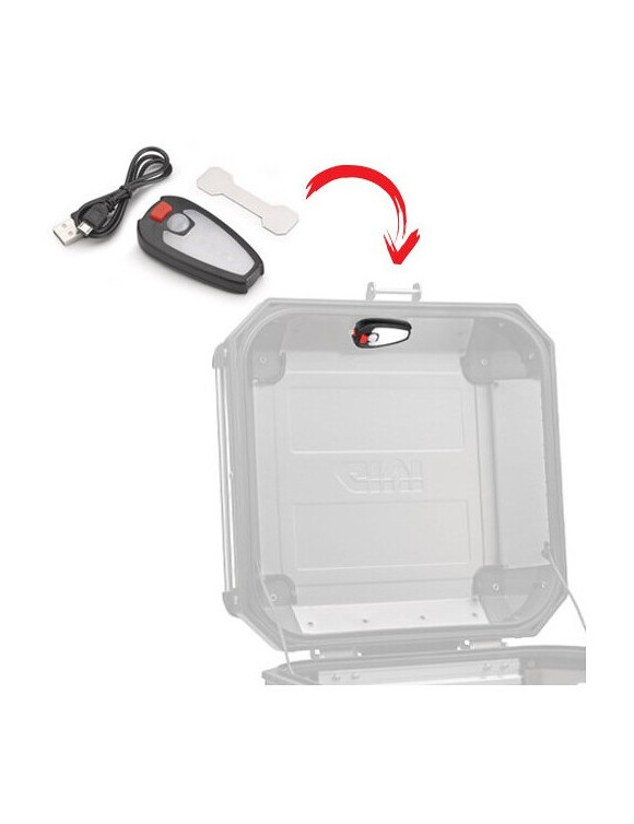 Internal LED Courtesy Light for Motorcycle Top Cases - Givi E198B - 1 Internal LED Courtesy Light for Motorcycle Top Cases - Givi E198B - 1