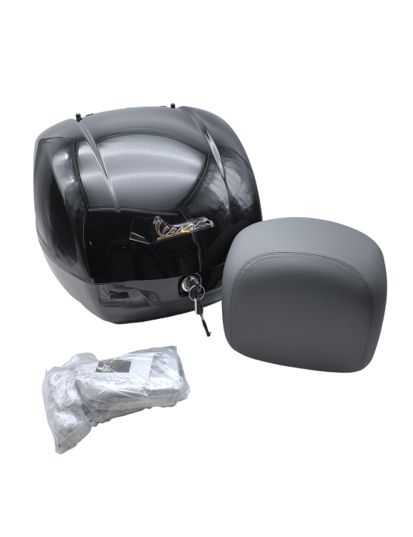 Topcase y respaldo 36L, negro Vulcano CM273372 Vespa GTS / GTS Super - 1 Topcase y respaldo 36L, negro Vulcano CM273372 Vespa GTS / GTS Super - 1