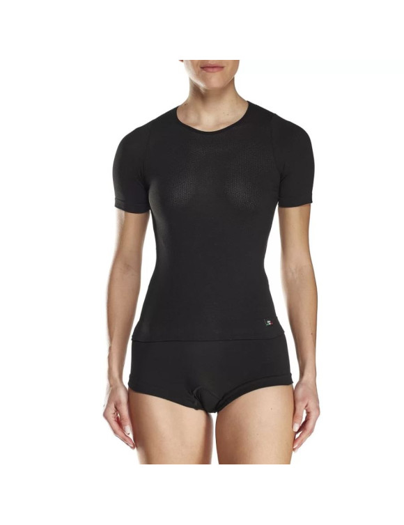Camiseta Interior Técnica Mujer Sixs 4 Seasons Manga Corta Negro F-TS1 - 3
