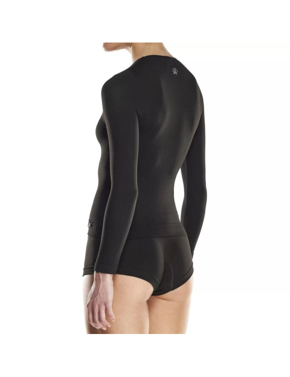 Maglia Intimo Tecnico Maniche Lunghe da Donna Sixs 4 Stagioni Black F-TS2 - 3