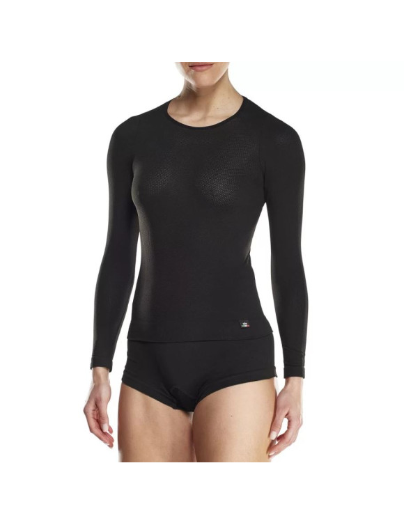 Maglia Intimo Tecnico Maniche Lunghe da Donna Sixs 4 Stagioni Black F-TS2 - 2