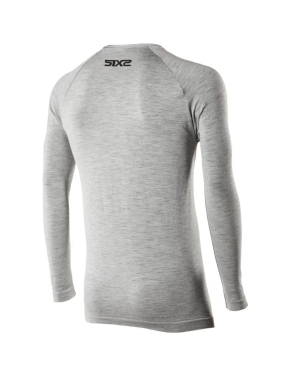 Sixs Merinos Wolle Grau Unisex Technische Unterwäsche-Shirt - 6 Sixs Merinos Wolle Grau Unisex Technische Unterwäsche-Shirt - 6