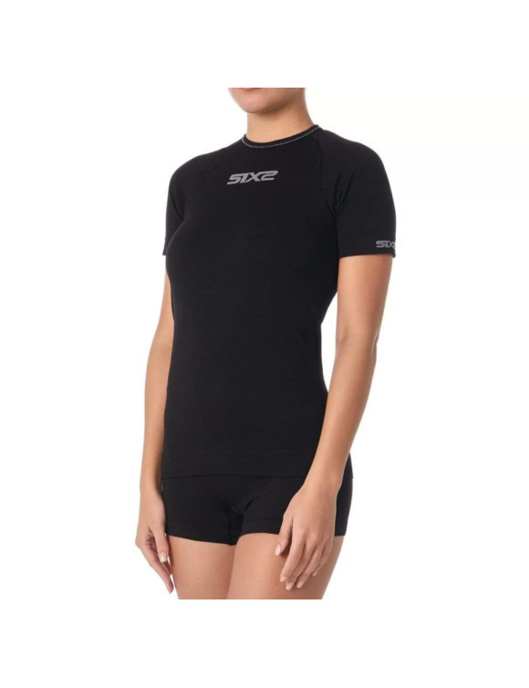 Uniesx Sixs 4 Seasons Chemise sous-vêtements techniques à manches courtes Noir TS1B - 3