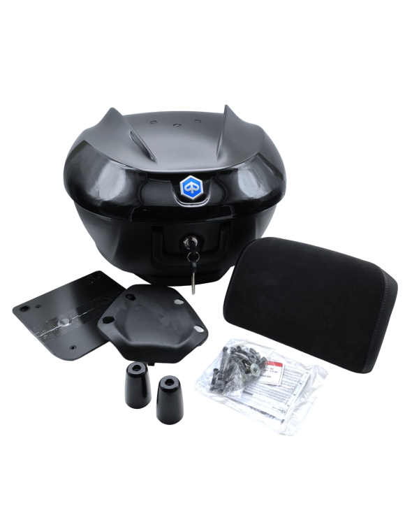 36L Top Box Kit with Backrest, Glossy Black CM323311 Piaggio Beverly 300-400 HPE / S - 1