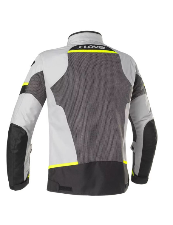 Giacca Moto da Uomo Sportiva Estiva Clover Airjet-5 Yellow/Grey 1782-G/GR - 2