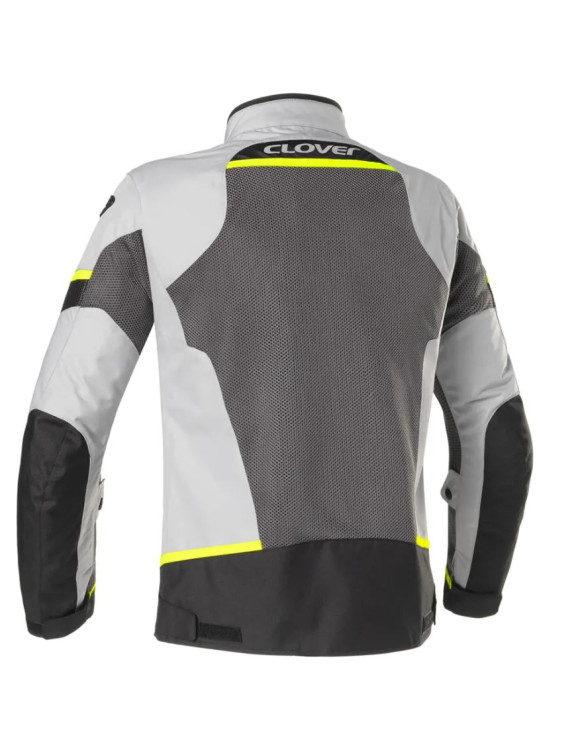 Giacca Moto da Donna Estiva Sportiva Clover Airjet-5 Lady Yellow/Grey 1783-G/GR - 2