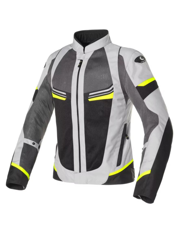 Giacca Moto da Donna Estiva Sportiva Clover Airjet-5 Lady Yellow/Grey 1783-G/GR - 1