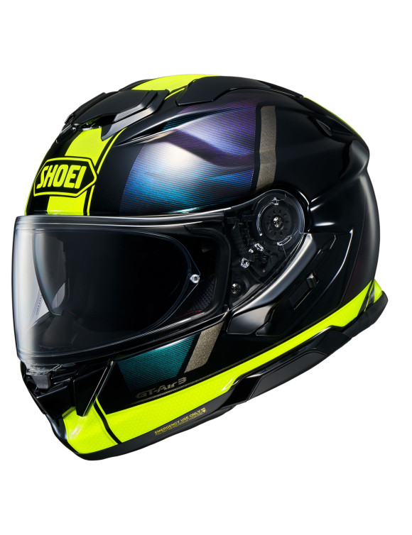 Casco integral de moto Shoei GT-Air III Scenario TC-3 amarillo/negro brillante 1120107 - 1