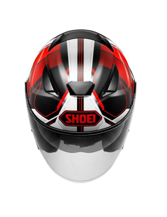 Casque de moto Jet Shoei J-Cruise 3 Whizzy TC-1 Noir/Rouge brillant 1310100 - 2