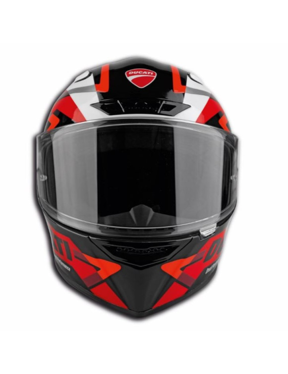 Casco de moto integral original Ducati Logo Peak 2.0 negro/rojo98109100 - 2