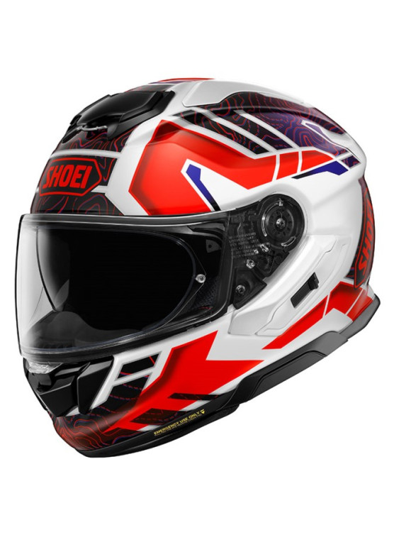 Casco Moto Integrale Shoei GT-Air III Hike TC-10 White/Red Lucido 1120110 - 1 Casco Moto Integrale Shoei GT-Air III Hike TC-10 White/Red Lucido 1120110 - 1