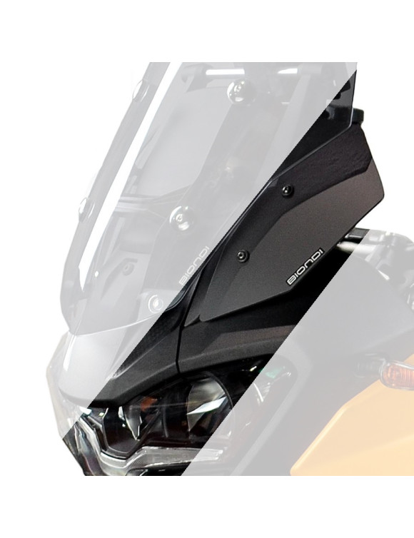 Par de Deflectores de Aire Negro Satinado Biondi BI8010500 - Moto Guzzi V100 Stelvio MY24 - 1
