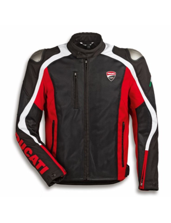 Original Ducati Corse Summer C4 Black/Red Men's Motorcycle Jacket 9810902 - 1 Original Ducati Corse Summer C4 Black/Red Men's Motorcycle Jacket 9810902 - 1