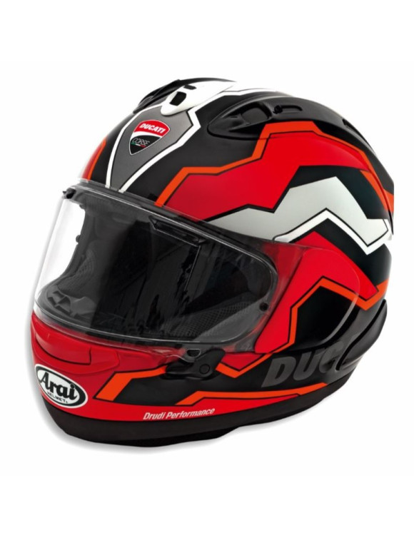 Casco de moto integral original Ducati Corse V8 negro/rojo 98108853 - 1