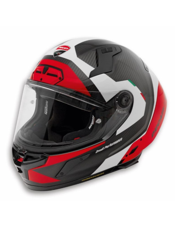 Original Ducati Speed Evo V2 White/Black/Red Full Face Motorcycle Helmet 98108843 - 1 Original Ducati Speed Evo V2 White/Black/Red Full Face Motorcycle Helmet 98108843 - 1