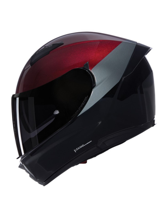 Casco Moto Integrale Nolan N60-6 Verniciatura Speciale 343 Black/Red Lucido N66000730343 - 1