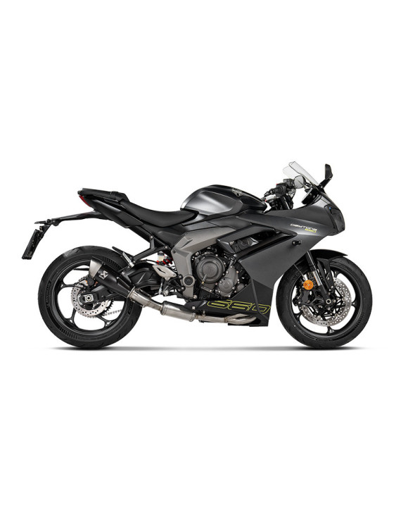 Akrapovic titanium non-approved full exhaust for Triumph Daytona 660, years 2024-2025 - 2