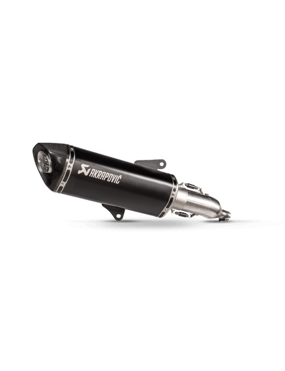 Akrapovic Escape Homologado de Acero Inoxidable Negro para Forza 350 - 1