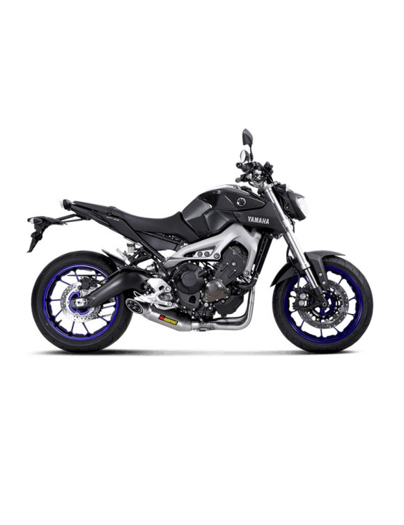 Scarico Akrapovic in Inox Omologato per Yamaha MT-09 2016 - 2