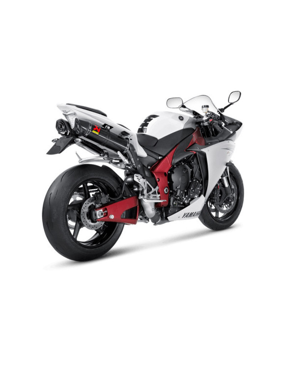 Paar Akrapovic homologierter Slip-On-Auspuff aus Carbon für YZF R1 2013 - 2
