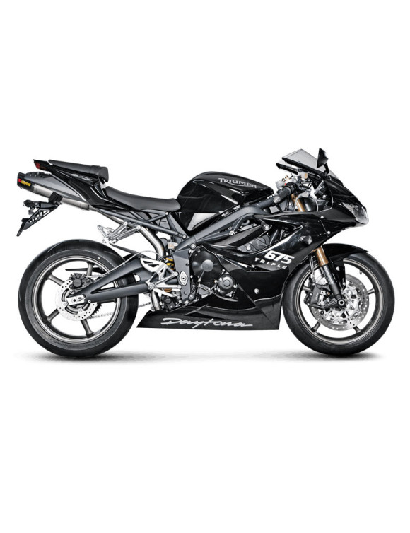 Escape Slip-On de titanio homologado por Akrapovic para Daytona 675/R - 2