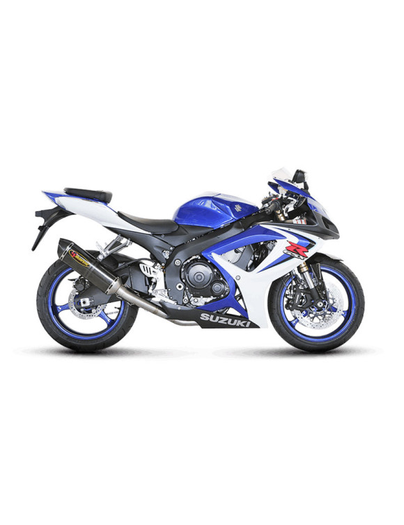 Akrapovic Pot d'échappement Akrapovic Carbon Racing Slip-On homologué pour GSXR 750 2006 - 2