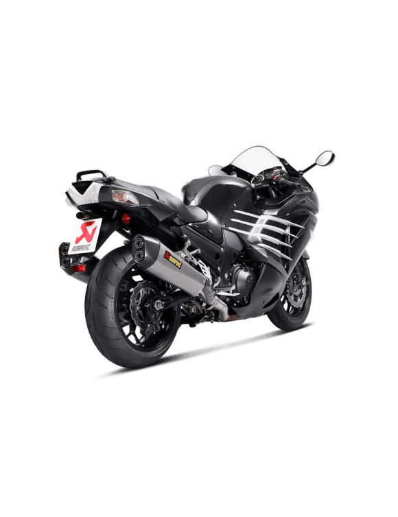 Paar Akrapovic homologierter Titan-Slip-On-Auspuff für ZZR1400 - 2