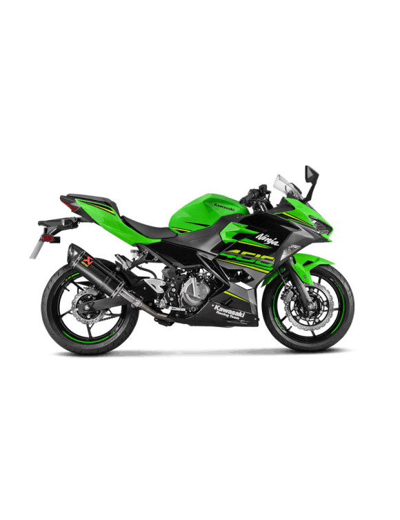 Escape deslizante de carbono Akrapovic Racing para Ninja 400 - 2