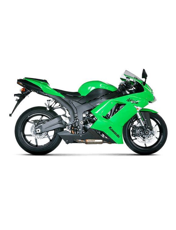 Akrapovic CE Titan-Slip-On-Auspuff für Kawasaki ZX6R 2008 - 2