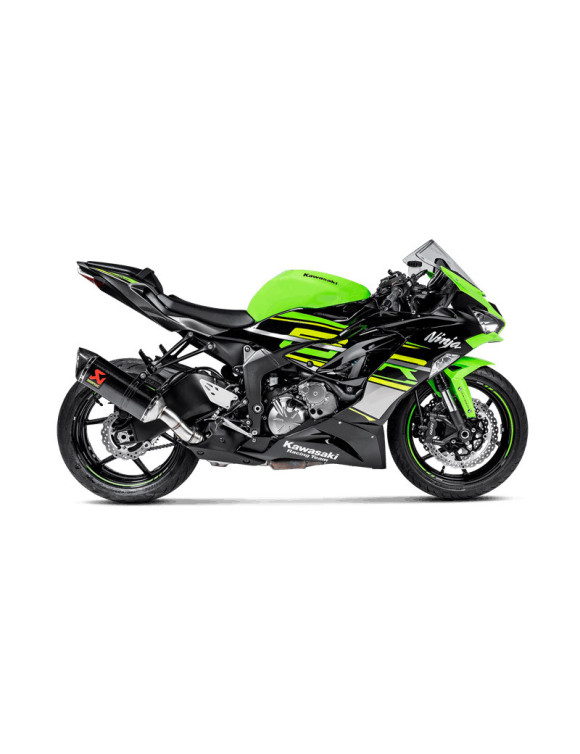 Échappement Akrapovic Carbon Racing Slip-On pour Kawasaki ZX6R - 2