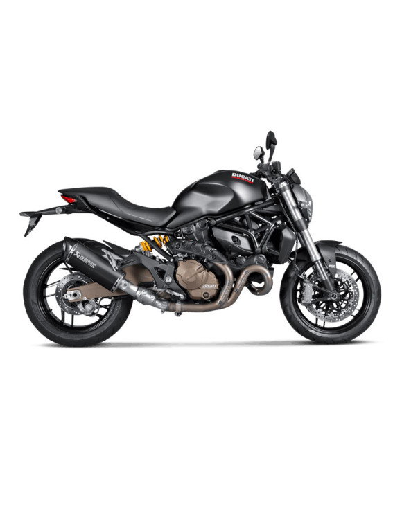 Scarico Akrapovic Slip On Titanio CE Nero per Monster 821 - 2