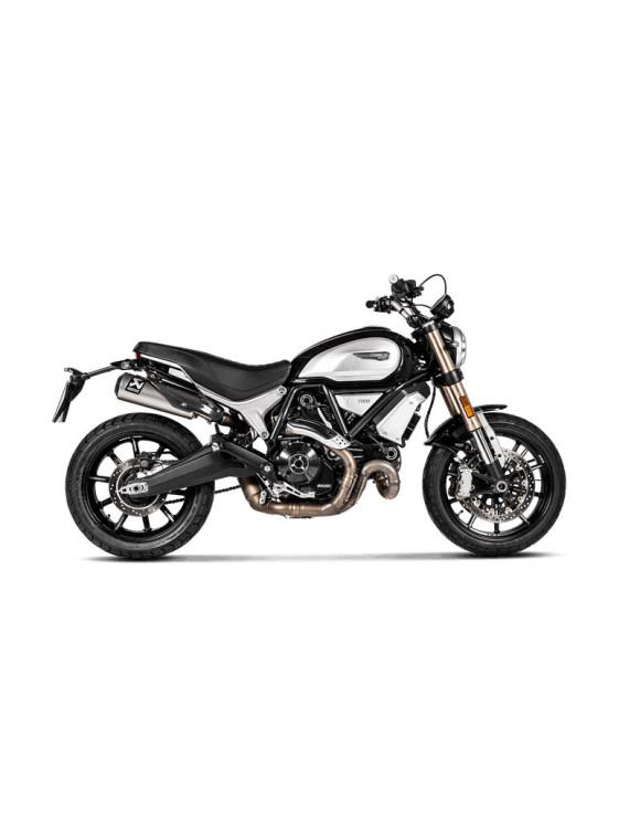 Akrapovic CE Slip-On-Auspuffanlage aus Titan für Ducati Scrambler 1100 - 2