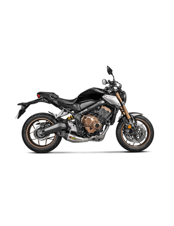 Escape de acero inoxidable homologado Akrapovic para Honda CB650R - 1
