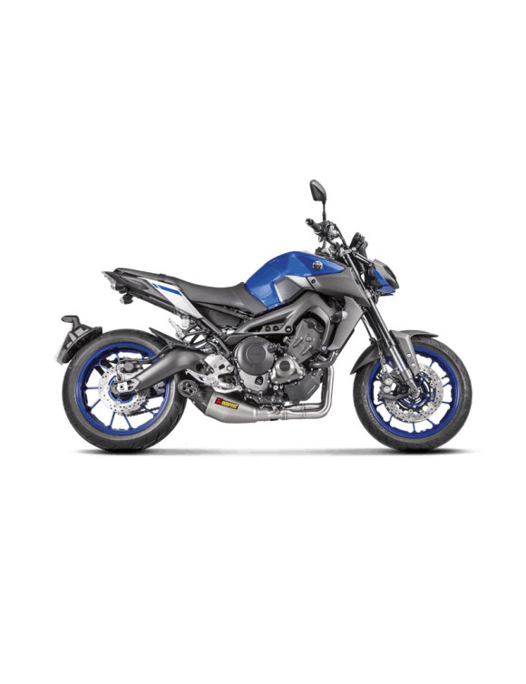 Échappement Akrapovic homologué en acier inoxydable pour Yamaha MT09 - 2