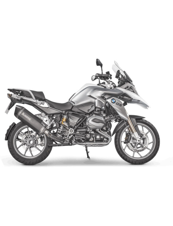 Échappement Akrapovic Euro 4 homologué en titane noir pour R1200GS 2017 - 2
