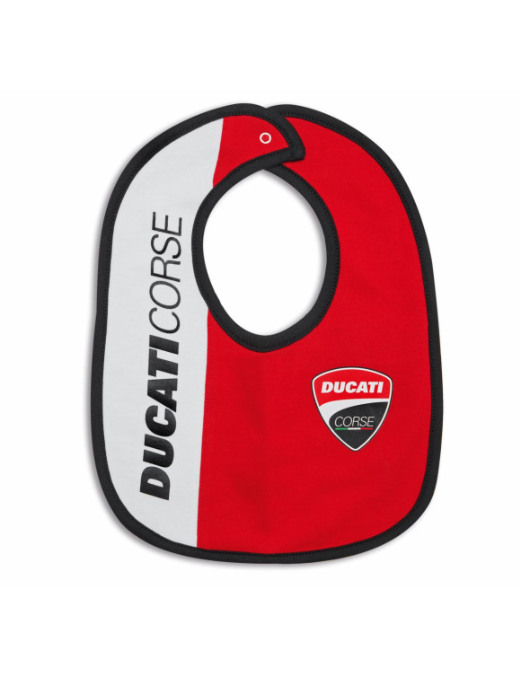 Pair of Original Ducati DC Sport White/Red Bibs 987705420 - 1 Pair of Original Ducati DC Sport White/Red Bibs 987705420 - 1