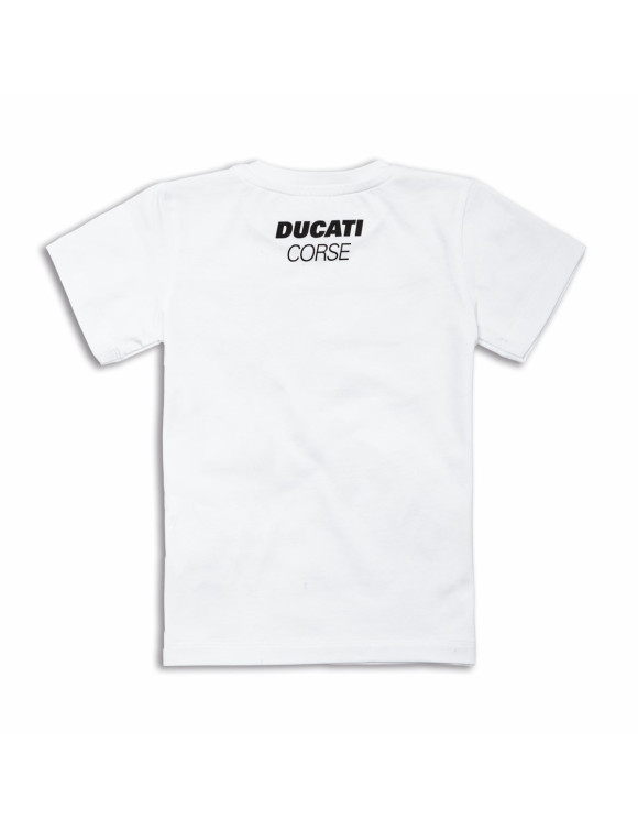 Original Ducati DC Speed Weißes Unisex-Kinder-T-Shirt 9877109 - 2 Original Ducati DC Speed Weißes Unisex-Kinder-T-Shirt 9877109 - 2