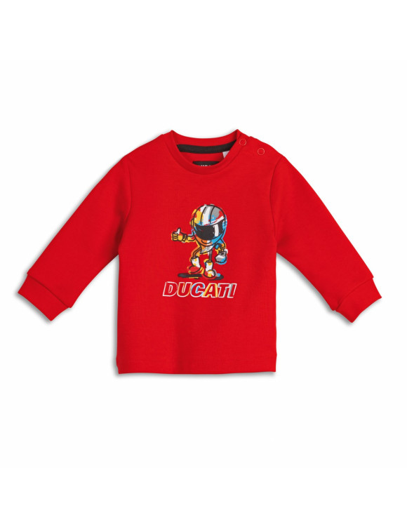 Original Ducati Future 5.0 Langarm-Unisex-T-Shirt für Kinder in Rot9877131 - 1