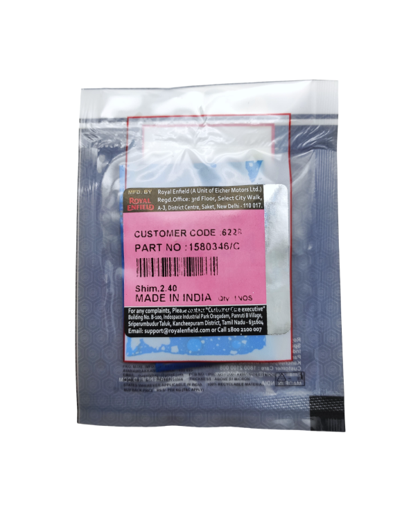 Valve Adjustment Pads 2.40 Cylinder Head 1580346/C Himalayan 450 E5 MY24 - 1