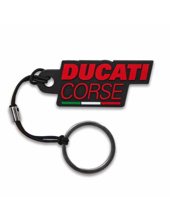 Portachiavi in Gomma Originale Ducati DC Black 987712196 - 1