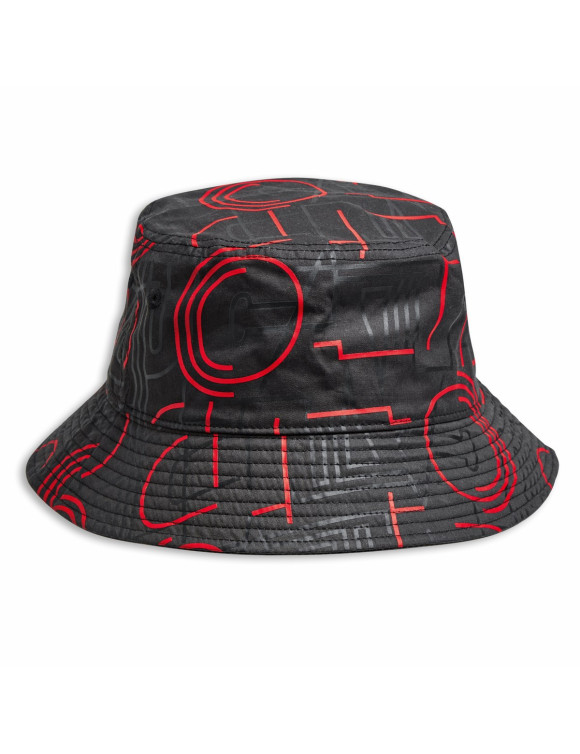 Cappellino alla Pescatora Unisex Originale Ducati Skyline Black 987708461 - 1