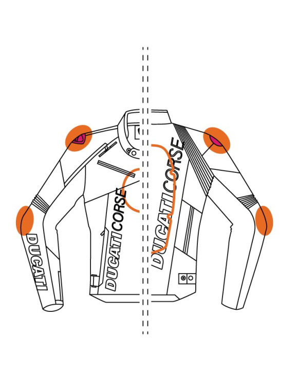 Chaqueta Moto Cuero Hombre Original Ducati Corse C6 9810742 - 3