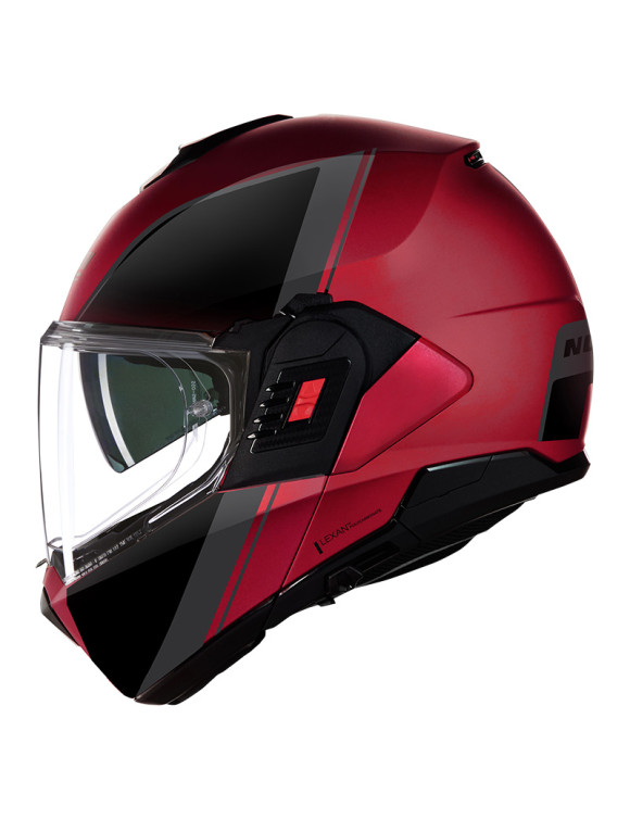 Nolan N120-1 Modularer Motorradhelm, Sonderlackierung 344 Rot/Schwarz glänzend N1F000730344 - 1