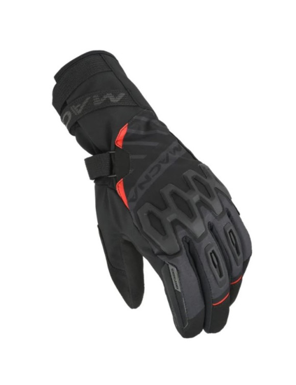 Guantes de moto de invierno para hombre Adventure Macna Tyrian negro/rojo 1906322-101 - 1
