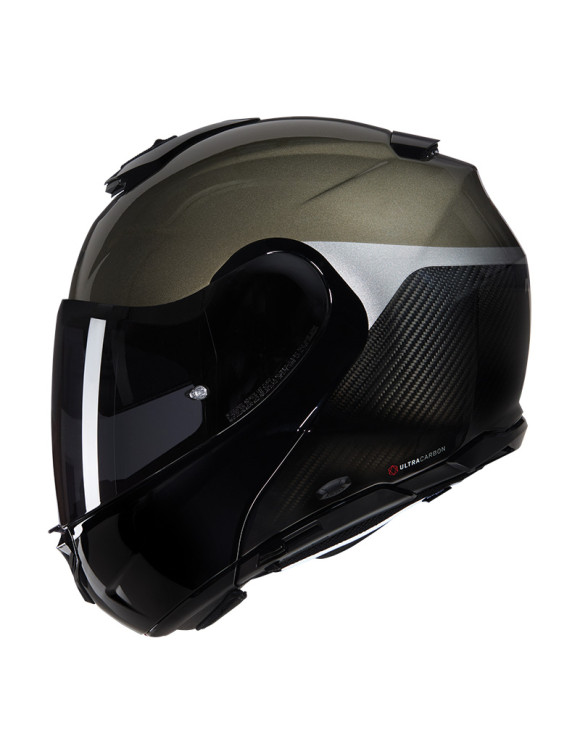 Casco Moto Modulare Nolan X-1005 Ultra Carbon Verniciatura Speciale 342 Black/Stone Lucido - 2