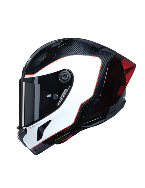 X-Lite X-804 RS Ultra Carbon Asso di Picche 343 White/Red Glossy Full Face Motorcycle Helmet