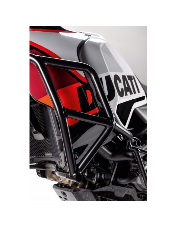 Steel Engine Guard Kit, Black 96781851BB, Ducati Desert - 2