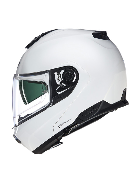 Nolan N100-6 Classic 305 White Glossy Modular Motorcycle Helmet N16000007305